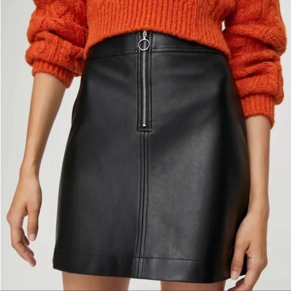 Wilfred Free Roxanne Vegan Leather Skirt